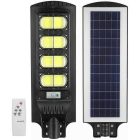 Extra erős fényű napelemes lámpa, mozgásérzékelő, távirányító - 1000w