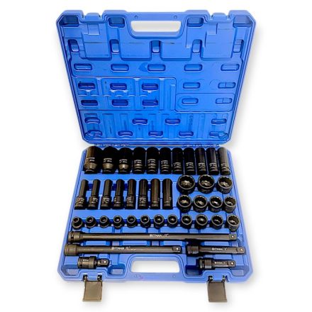 Hitman HA-2581 Erősített 1/2" 12 lapfejű dugókulcs készlet – prémium fekete kivitel