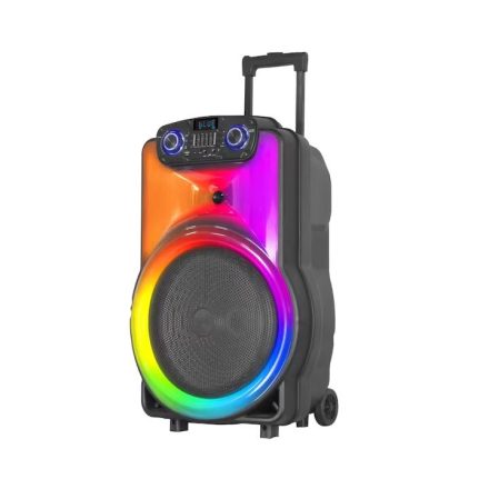 Hordozható bluetooth hangszóró kolov XH-1502, USB, FM rádió, mikrofon, RGB fényjáték, 15'